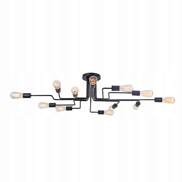 Stropní svítidlo pavouk černá kovová loft moderní 12 bodů 123 cm Maytoni