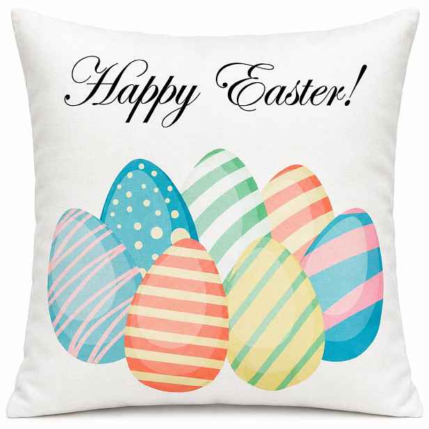 Velikonoční povlak na polštář HAPPY EASTER III. 45x45 cm Mybesthome