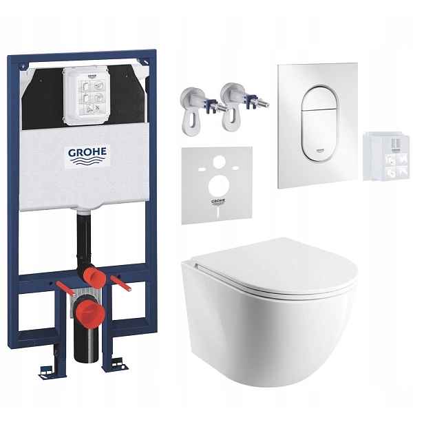 7v1 Wc Set, Stelaz Grohe Slim, Wc Mísa Omnires Tornado, Tlačítko