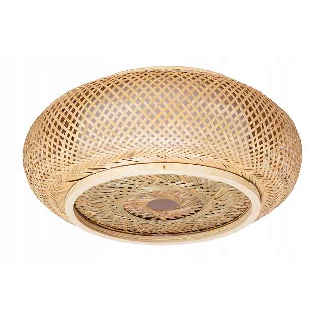 Lampa Stropní Svítidlo Boho Stropní Pletená Kulatá 2 Žárovky E27 Stropní Lustr