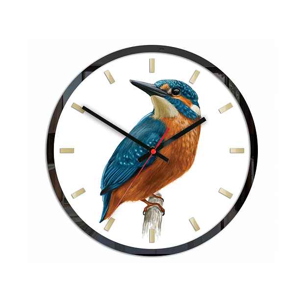 ModernClock Nástěnné hodiny Bird Unikat bílé