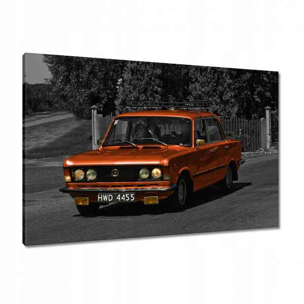 Obrazy 90x60 Oranžový velký Fiat