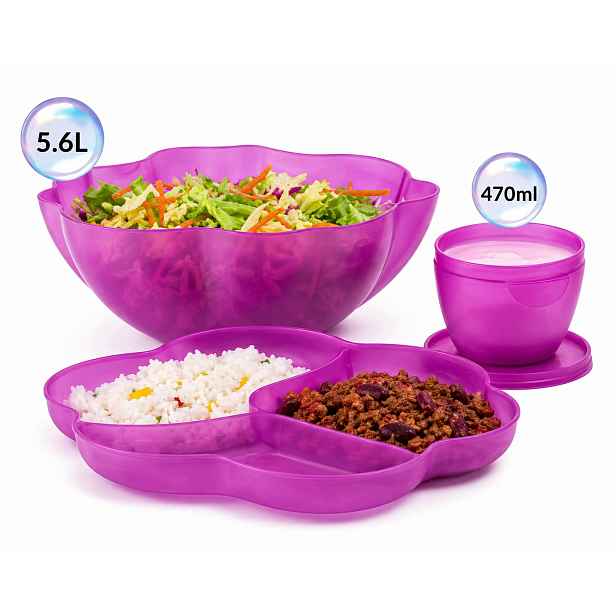 Tupperware Miska Fioresta 5,6 L S Bufetem A Miskou 470 ML originál