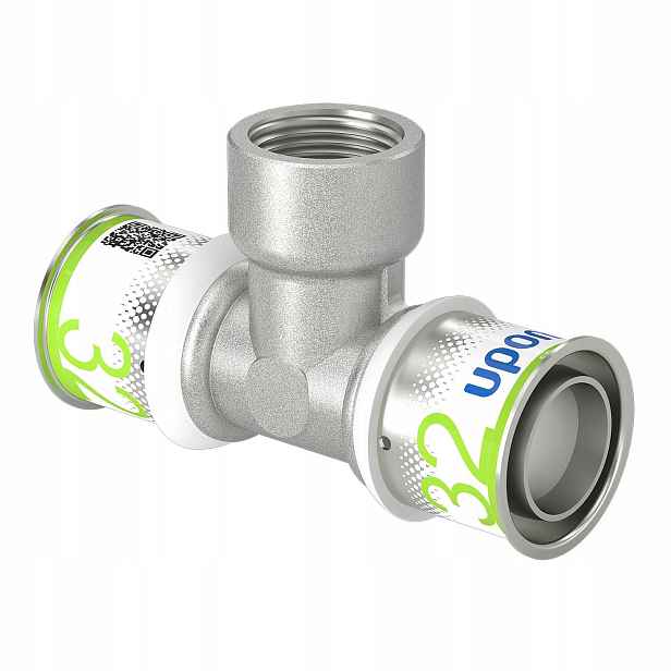 Uponor S-Press Plus t-rozdělovač s vnitřním závitem 32-Rp3/4"FT-32 1070601