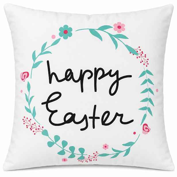 Velikonoční povlak na polštář HAPPY EASTER IV. 45x45 cm Mybesthome