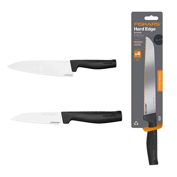 Fiskars Kuchyňská sada Nůž na pečivo šéfkuchař na loupání