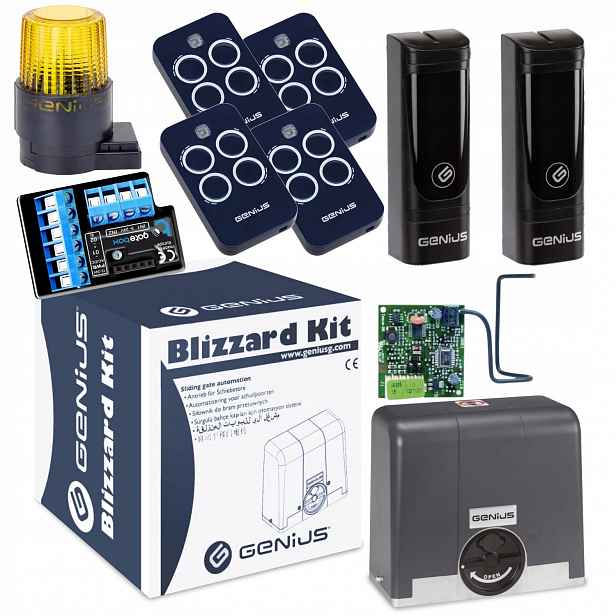 Genius BLIZZARD500+ Modul WiFi Lampa+ Pilot 4ks pohon posuvné brány