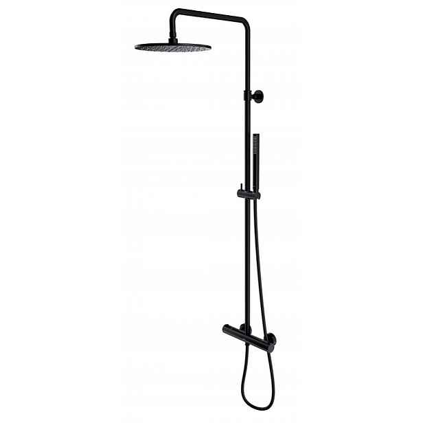 OMNIRES Y - Sprchový set s termostatem, průměr 25 cm, černá Y1244SUBL