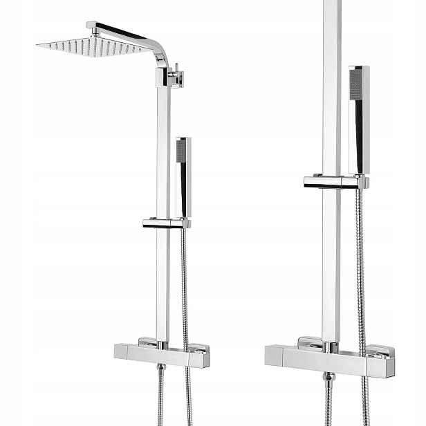 Sprchový Set Sprchový Sloup Termostat Dešťová Sprcha 20 CM Sannit