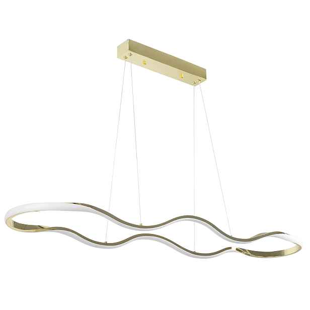 Zlatý Led Lustr Do Obývacího Pokoje Velký Geometrický Toolight LHJ028-CP 1