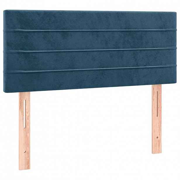 vidaXL Čelo postele tmavě modré 90x5x78/88 cm samet