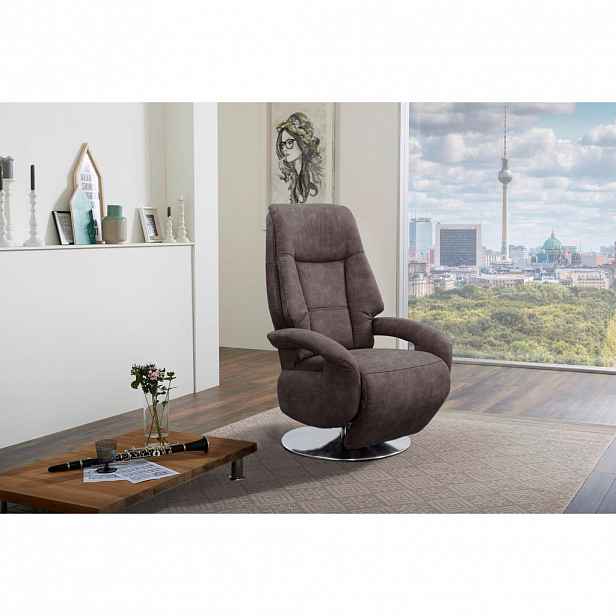 Sit & More RELAXAČNÍ KŘESLO, textil, antracitová