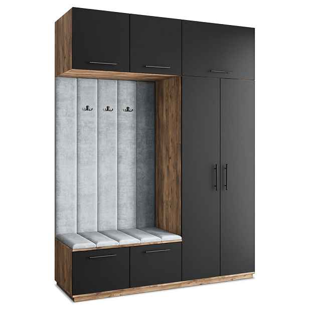 MASSENO MODERNÍ PŘEDSÍŇOVÁ SKŘÍŇ REMA, 180/240/60 cm, dekor dub