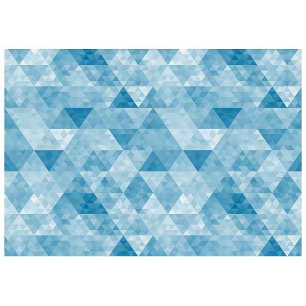 Fototapeta Geometrická abstrakce trojúhelníků světle modrá bílá 350x250 lepidlo