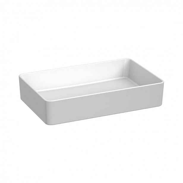 Jika Pure - Umyvadlo na desku, 60x38 cm, bez přepadu, bez otvoru pro baterii, matná bílá H8184277571121