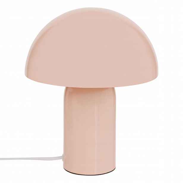 Lampa Houba Lito Výška 24.5 CM Kov Růžová Závit E27
