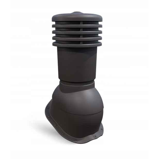 Větrací komín pro plechovou střešní krytinu ⌀150 mm Ventos X F22 Bronz 8019