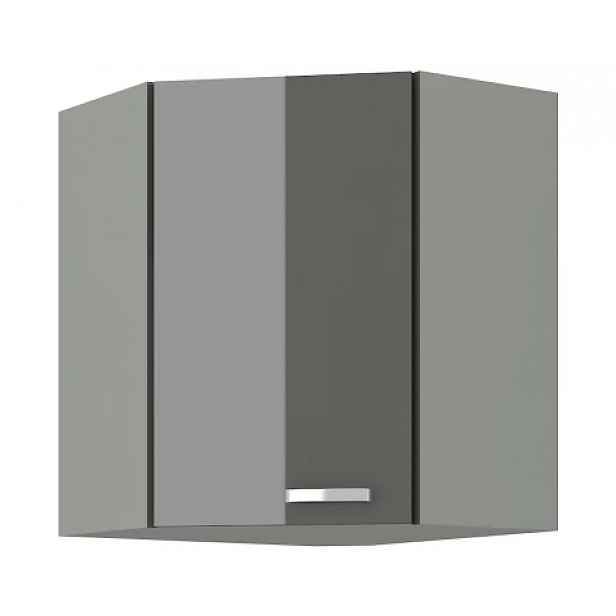 Horní rohová kuchyňská skříňka Grey 60/60 cm