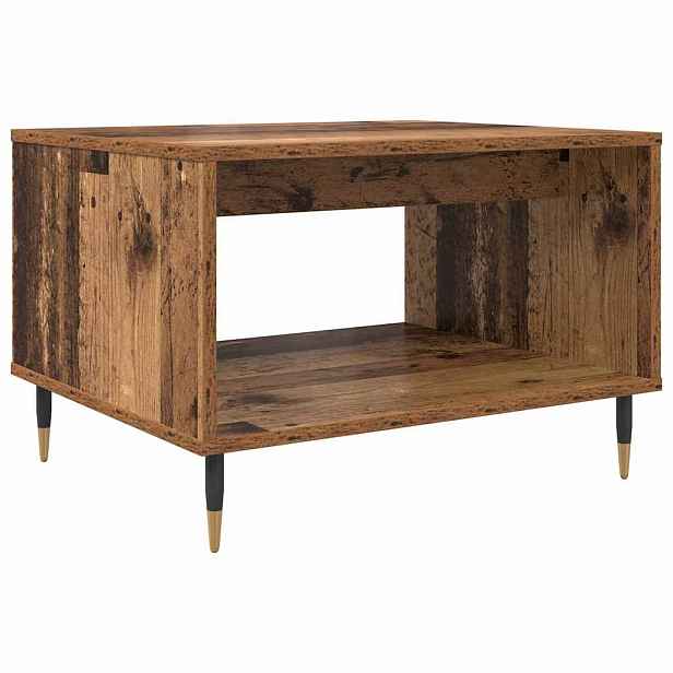 vidaXL Konferenční stolek Staré dřevo 60 x 50 x 40 cm Kompozitní dřevo