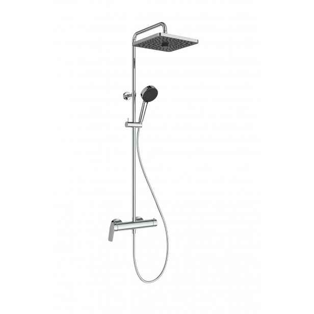 Ideal Standard CeraFlow T25+ - Sprchový set s baterií, 26x26 cm, 2 proudy, chrom A8533AA