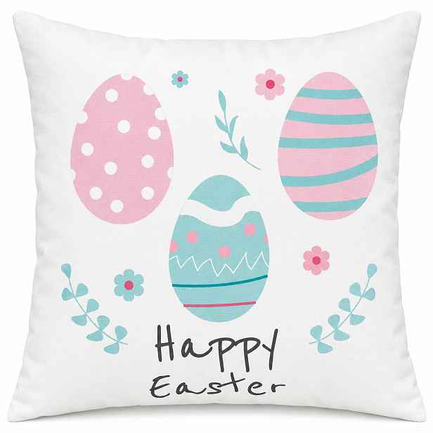 Velikonoční povlak na polštář HAPPY EASTER VII. 45x45 cm Mybesthome