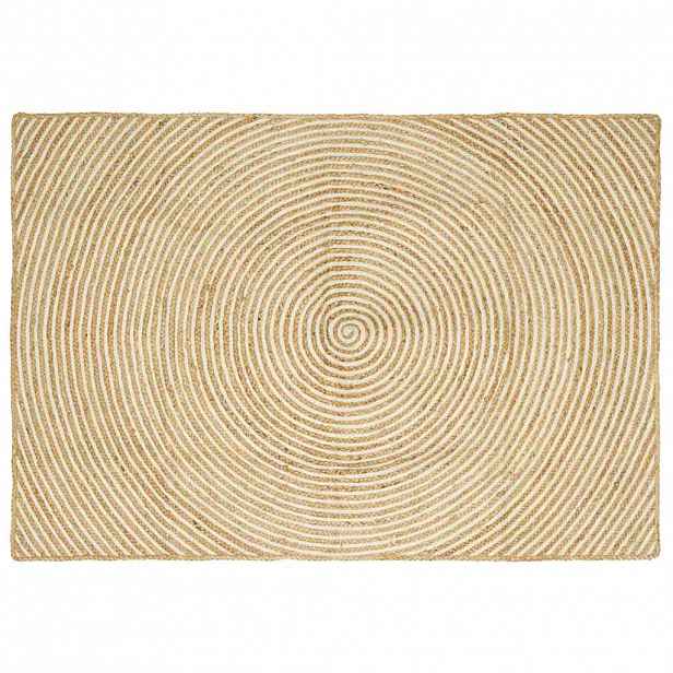 vidaXL Koberec do oblasti Bílá 140 x 200 cm juta