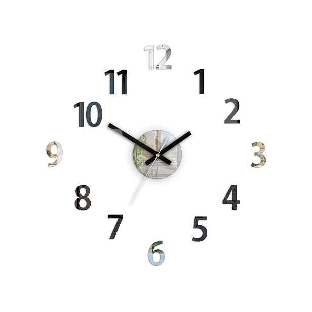 ModernClock Nástěnné hodiny Box černé