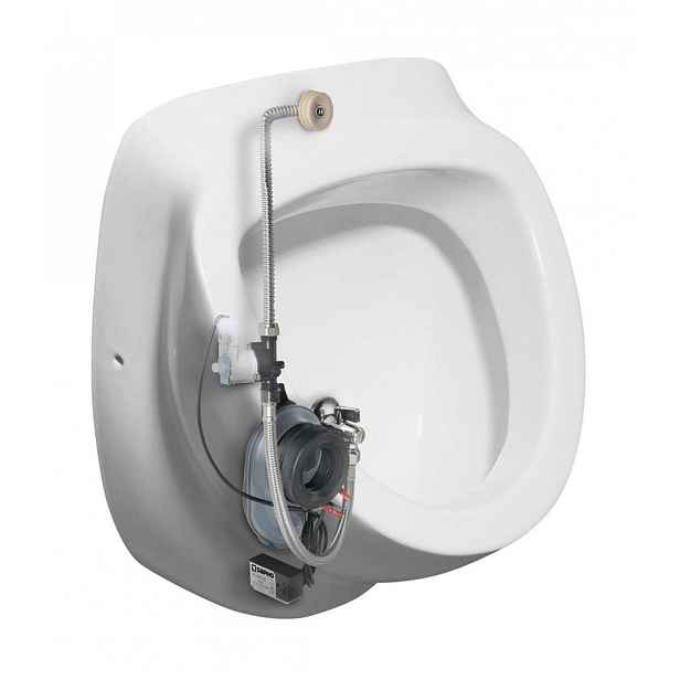 Sapho Isvea - Elektronický pisoár Dynasty, zadní přívod vody, bateriové napájení 6 V DC, bílá 10SZ92001-SENSOR