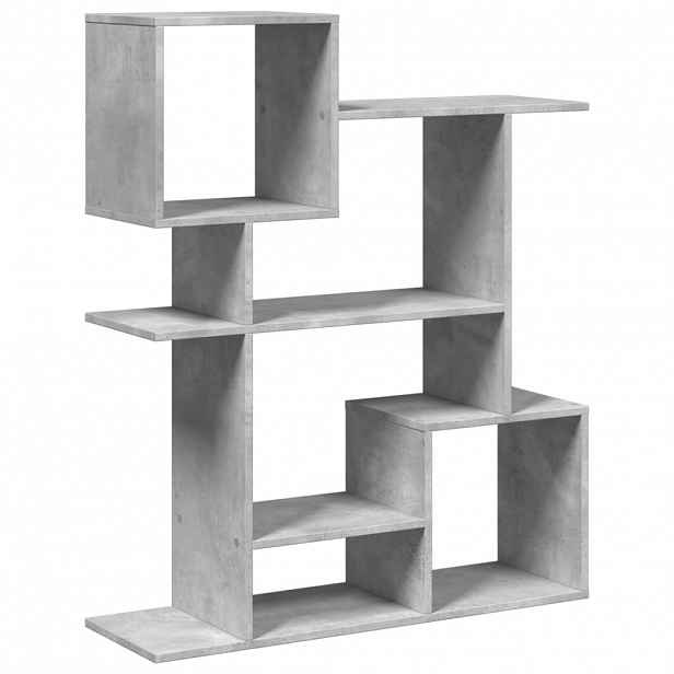 vidaXL Knihovna / dělicí stěna betonově šedá 92 x 29 x 112 cm kompozit