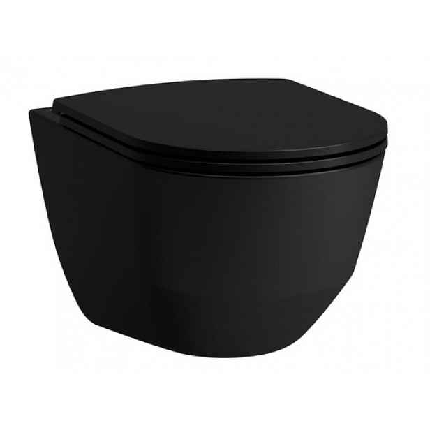 Wc závěsné Laufen Pro vodorovný odpad 53x36x34,5 cm černá mat H8209640000001