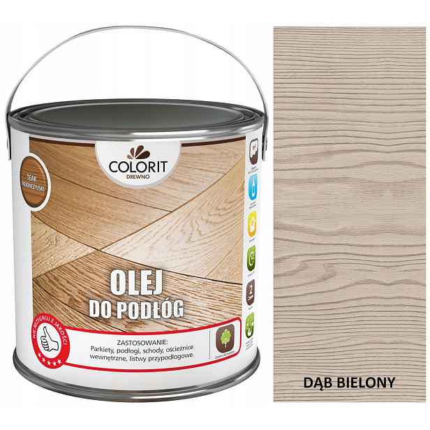 Colorit Olej Na Parketové Podlahy 2,5 L Dub Bělený