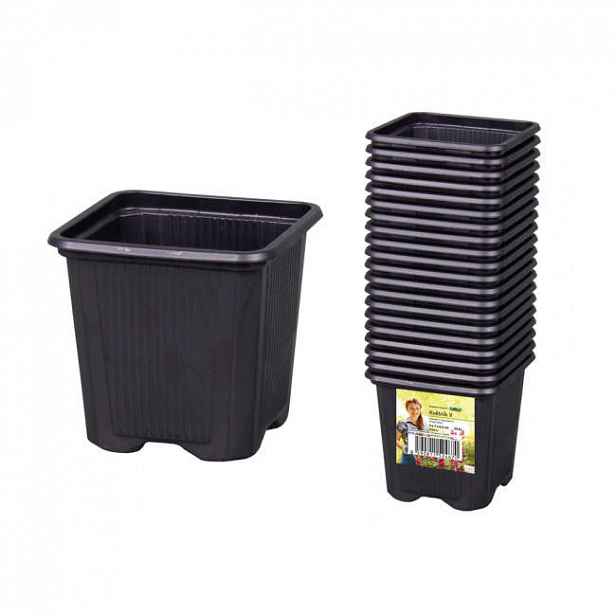 Kontejner pěstební V 7x7x6,5cm 20ks plast černá