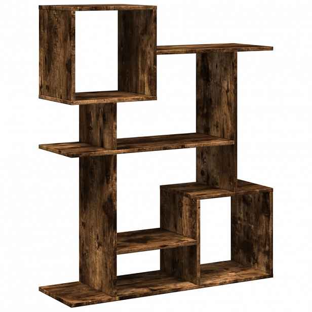 vidaXL Knihovna/dělicí stěna kouřový dub 92x29x112 cm kompozitní dřevo