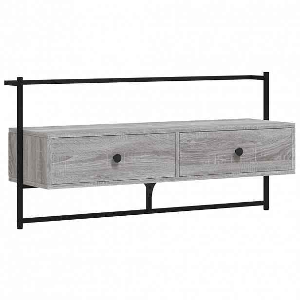 vidaXL TV skříňka nástěnná šedá sonoma 100,5x30x51 cm kompozitní dřevo