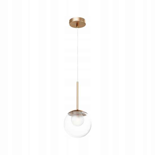 Závěsná bodová lampa zlatá skleněná koule 15 cm do ložnice obývacího pokoje Maytoni