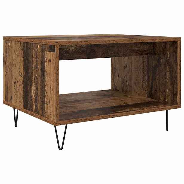 vidaXL Konferenční stolek Staré dřevo 60 x 50 x 40 cm Kompozitní dřevo