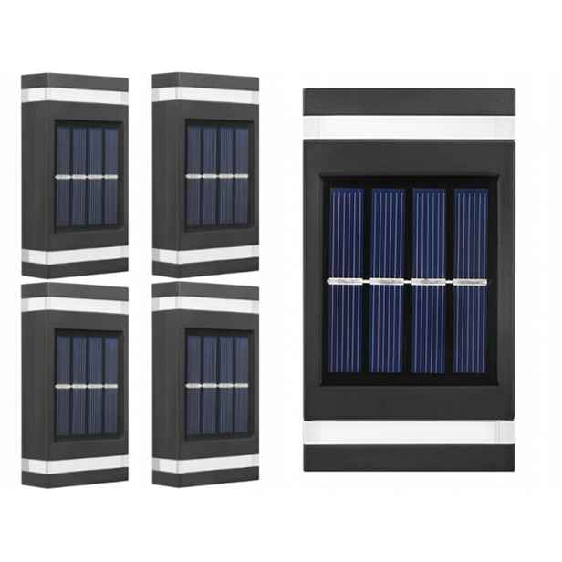 5x Venkovní solární Led lampa Světlo Nástěnné svítidlo na zeď senzor