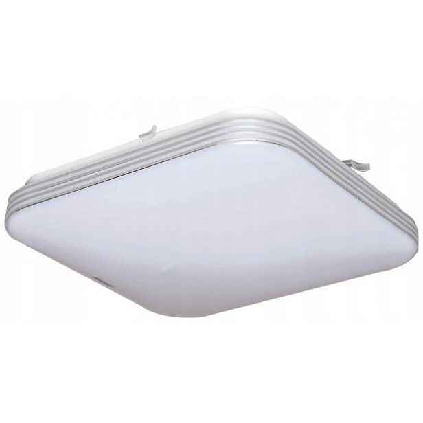 Lampa do koupelny stropní svítidlo koupelnová Led 20W IP44 dekorativní panel chrom