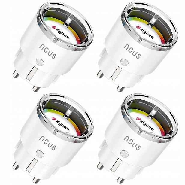 Nous A1Z Smart Zásuvka Zigbee Měření Energie Alexa Tuya 10A 4ks