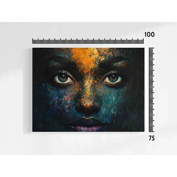 Plakát Portrét Tváře Žena Dívka Pohled 100x75