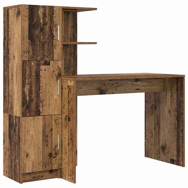 vidaXL Stůl Staré dřevo 133.5 x 50 x 124 cm 2 ks