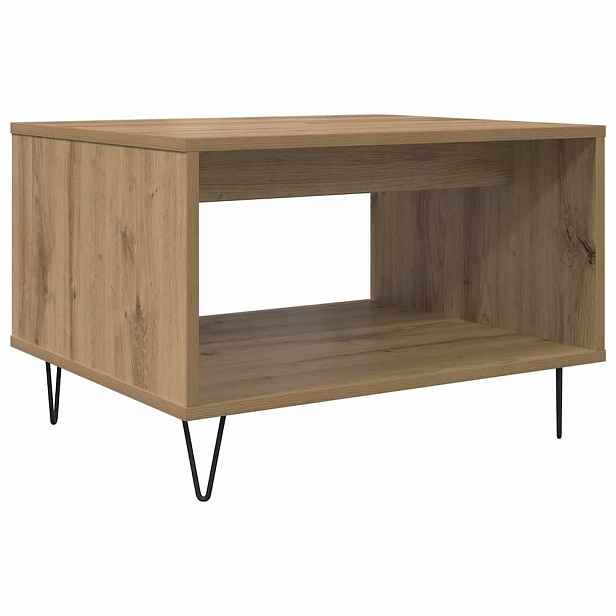 vidaXL Konferenční stolek dub artisan 60 x 50 x 40 cm Kompozitní dřevo
