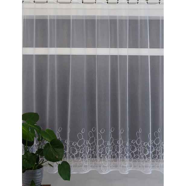 Mg Záclona 31915 Bílá 350x140cm hotová se zátěžovou olověnou páskou M