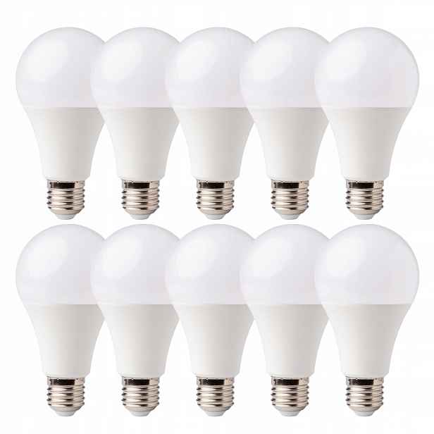 10x Led žárovka E27 A70 18W 220-240V Teplá Bílá 3000K 1620lm 70mm