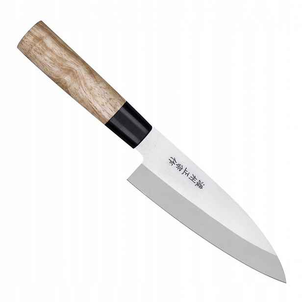 Satake Megumi 420J2 Japonský Nůž Deba na filetování 56 Hrc 15,5 cm