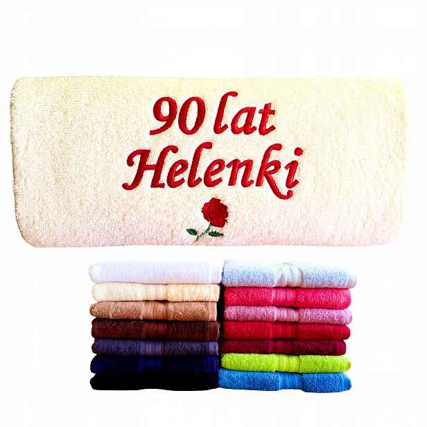 Dárek k 90. narozeninám pro babičku a ženu, tetu, 90 let, ručník s nápis
