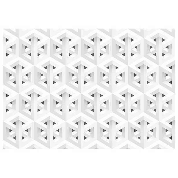 Fototapeta Geometrické bílé figury 254x184 Minimalismus Abstrakt lepidlo