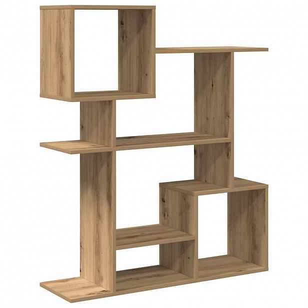 vidaXL Knihovna/dělicí stěna dub artisan 92x29x112 cm kompozitní dřevo