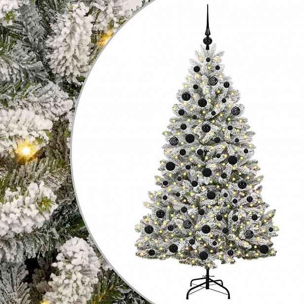 vidaXL Umělý vánoční stromeček 180 cm 300 LED Teplá bílá PVC a ocel