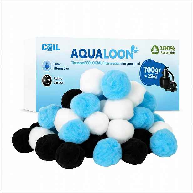 Filtrační Kuličky Do Bazénu Pomp 700g Aqualoon Jony Stříbra Uhlí